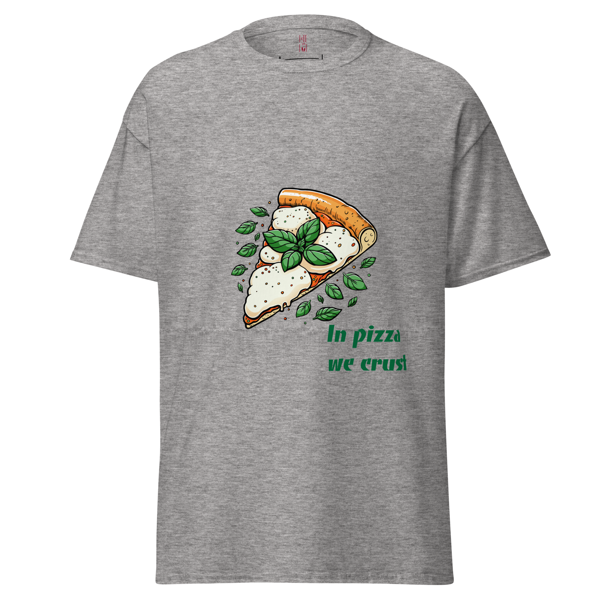 Urban Edge Cotton T-Shirt with Pizza Motif