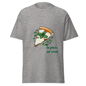 Urban Edge Cotton T-Shirt with Pizza Motif