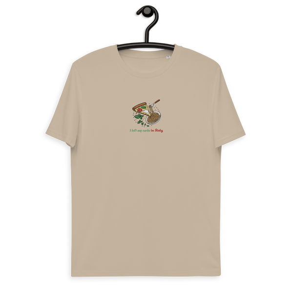 Eco-Friendly "Carbs in Italy" Cotton Tee