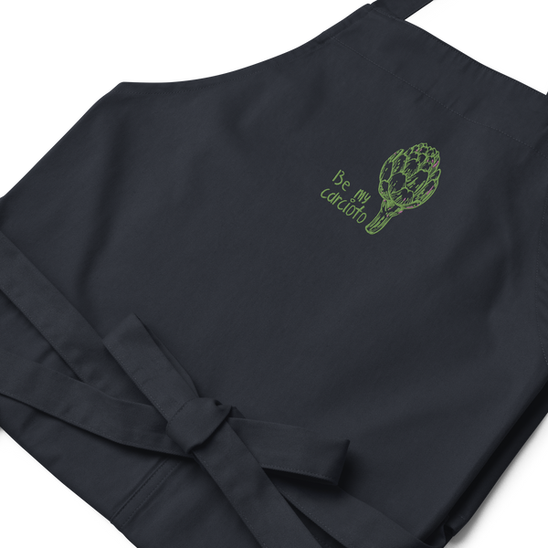 Be My Carciofo Embroidered Organic Cotton Apron