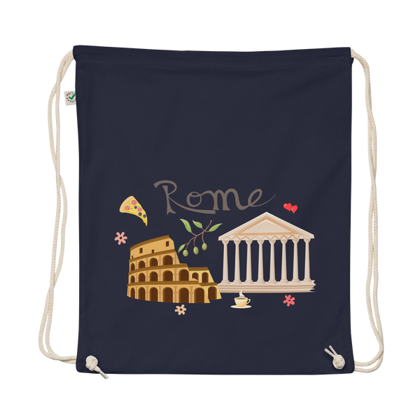 Rome Organic Cotton Drawstring Bag
