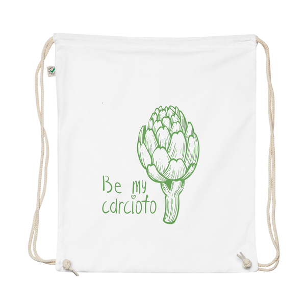 Be My Carciofo Organic Cotton Drawstring Bag
